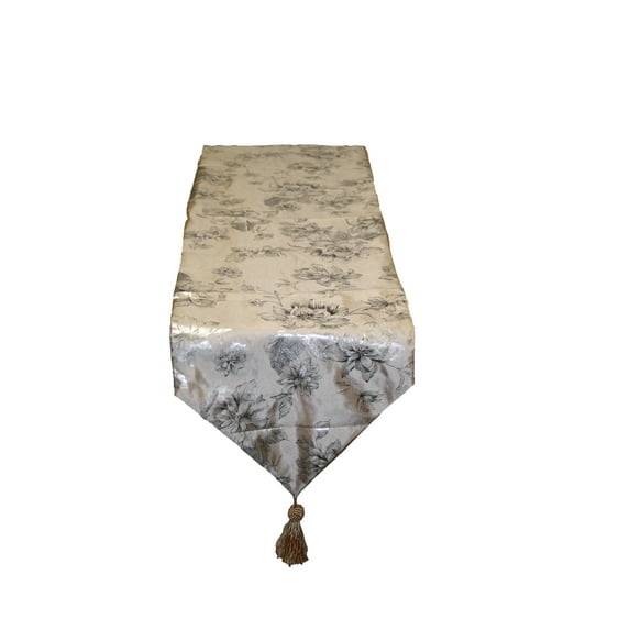 Silky Heritage 13" X 70" Table Runner - Beige
