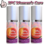 Silky_Peach Cream by Parlor Game – Bioidentical_Estriol Cream for Women – Menópause Rélief for Vaginal_Dryness & Vulva_Itch – 30ml Bottle (2 Month Supply), 3pc
