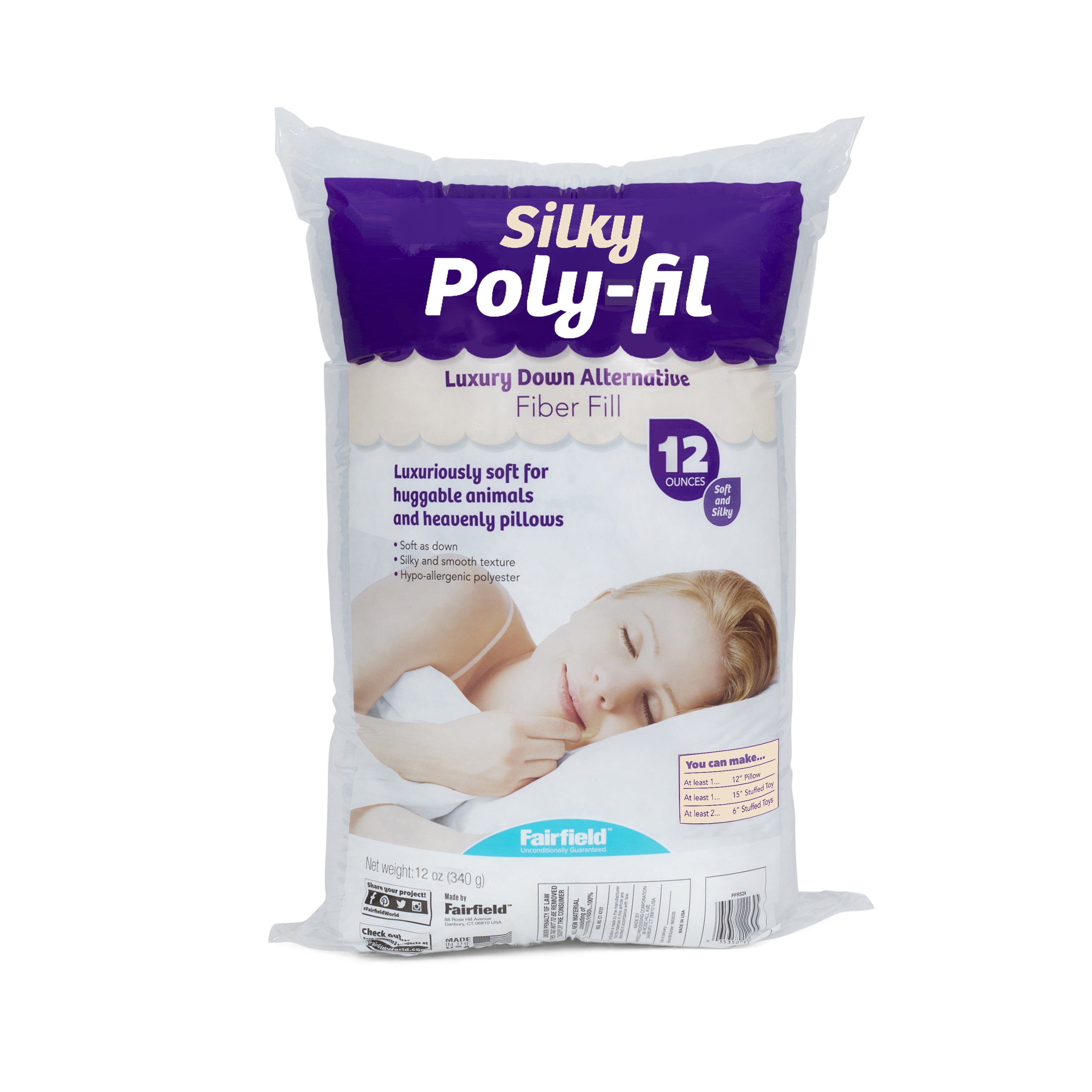 Poly-fil Polyester Fiberfill 12 oz - SANE - Sewing and Housewares