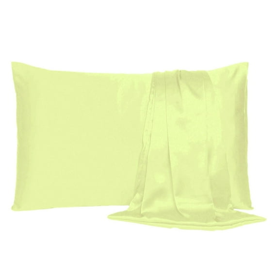 Silky Pure Satin Pillowcase for Hair Pillowcases Housewife Queen Standard 1 Pc