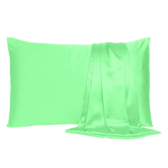 Silky Pure Satin Pillowcase for Hair Pillowcases Housewife Queen Standard 1 Pc