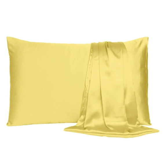 Silky Pure Satin Pillowcase for Hair Pillowcases Housewife Queen Standard 1 Pc