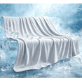 thumbnail image 1 of Silky Satin Cooling Blanket, Lightweight Breathable Summer Throw, Ultra-Thin No-Fill Bed Blanket for Sofa Nap Travel (Gray), 1 of 6