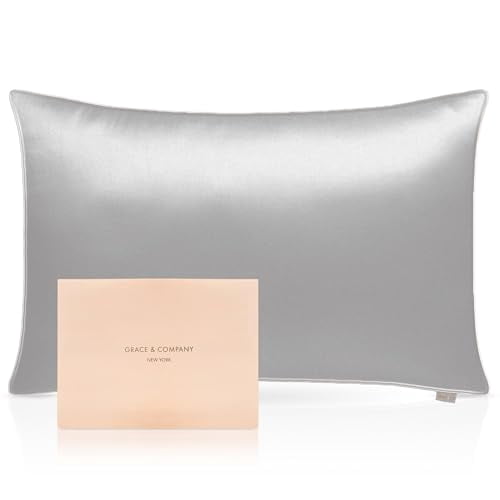 Silky Satin Pillowcase For Hair Skin  Oeko-tex Certified Silk With Zipper - Ultra Smooth Pillowcases Standard Size 20"x26" Cascais