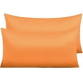 thumbnail image 1 of Satin Pillowcase Set of 2 Pack Silky Pillow Cover with Zipper Closure, 1 of 15