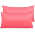 thumbnail image 1 of Silky Satin Pillowcase For Skin and Hair Zipper Pillow Case 2 Pack NTBAY Bedding, 1 of 11
