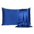 thumbnail image 1 of Silky Satin Pillowcases Set of 2 for Hair and Skin Standard King Queen Bed Pillow Cases Bedroom Decor Online, 1 of 7