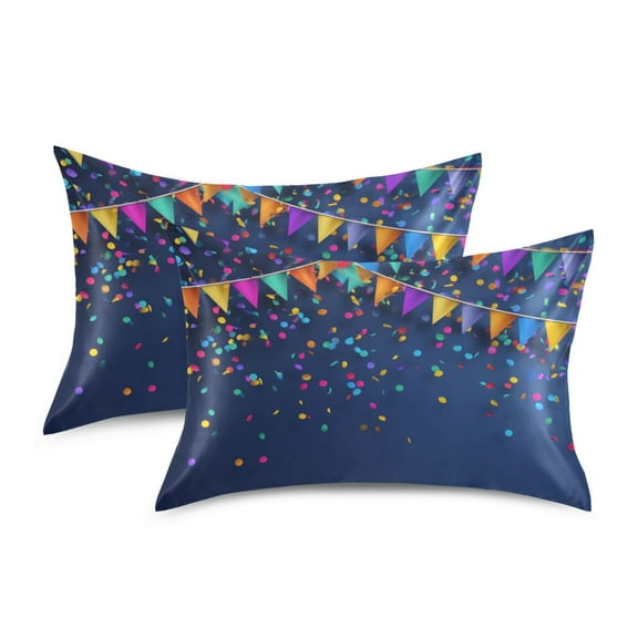 Silky Satin Standard Pillowcases For Hair And Skin Abstract Background