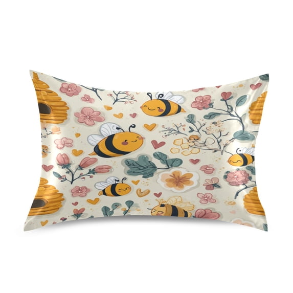 Silky Satin Standard Pillowcases For Hair And Skin Children's Style Patterns