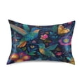 thumbnail image 1 of Satin Pillowcase Home Luxury Envelope Pillowcases Soft And Smooth Hummingbirds & Butterflies Pattern, 1 of 6