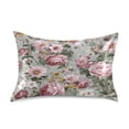 thumbnail image 1 of Satin Pillowcase Home Luxury Envelope Pillowcases Soft And Smooth Roses Blooming, 1 of 6