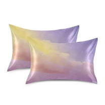 Silky Satin Standard Pillowcases For Hair And Skin Dusty Purple