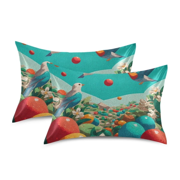 Silky Satin Standard Pillowcases For Hair And Skin Easter Egg Hunt