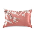 thumbnail image 1 of Satin Pillowcase Home Luxury Envelope Pillowcases Soft And Smooth White Cherry Blossoms, 1 of 6