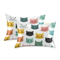 Silky Satin Standard Pillowcases For Hair And Skin Kitty