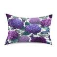 thumbnail image 1 of Satin Pillowcase Home Luxury Envelope Pillowcases Soft And Smooth Dark Lavender Dahlia Flowers, 1 of 6