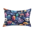 thumbnail image 1 of Satin Pillowcase Home Luxury Envelope Pillowcases Soft And Smooth Crystals Skulls Mushrooms, 1 of 6