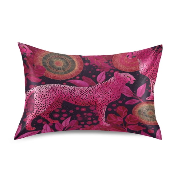 Silky Satin Standard Pillowcases For Hair And Skin Pastel Holographic Background