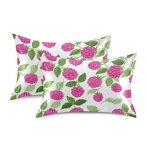 Silky Satin Standard Pillowcases For Hair And Skin Raspberry