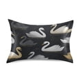 thumbnail image 1 of Satin Pillowcase Home Luxury Envelope Pillowcases Soft And Smooth Pattern Of Swans, 1 of 6
