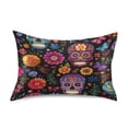 thumbnail image 1 of Satin Pillowcase Home Luxury Envelope Pillowcases Soft And Smooth Dead Sugar Skulls, 1 of 6