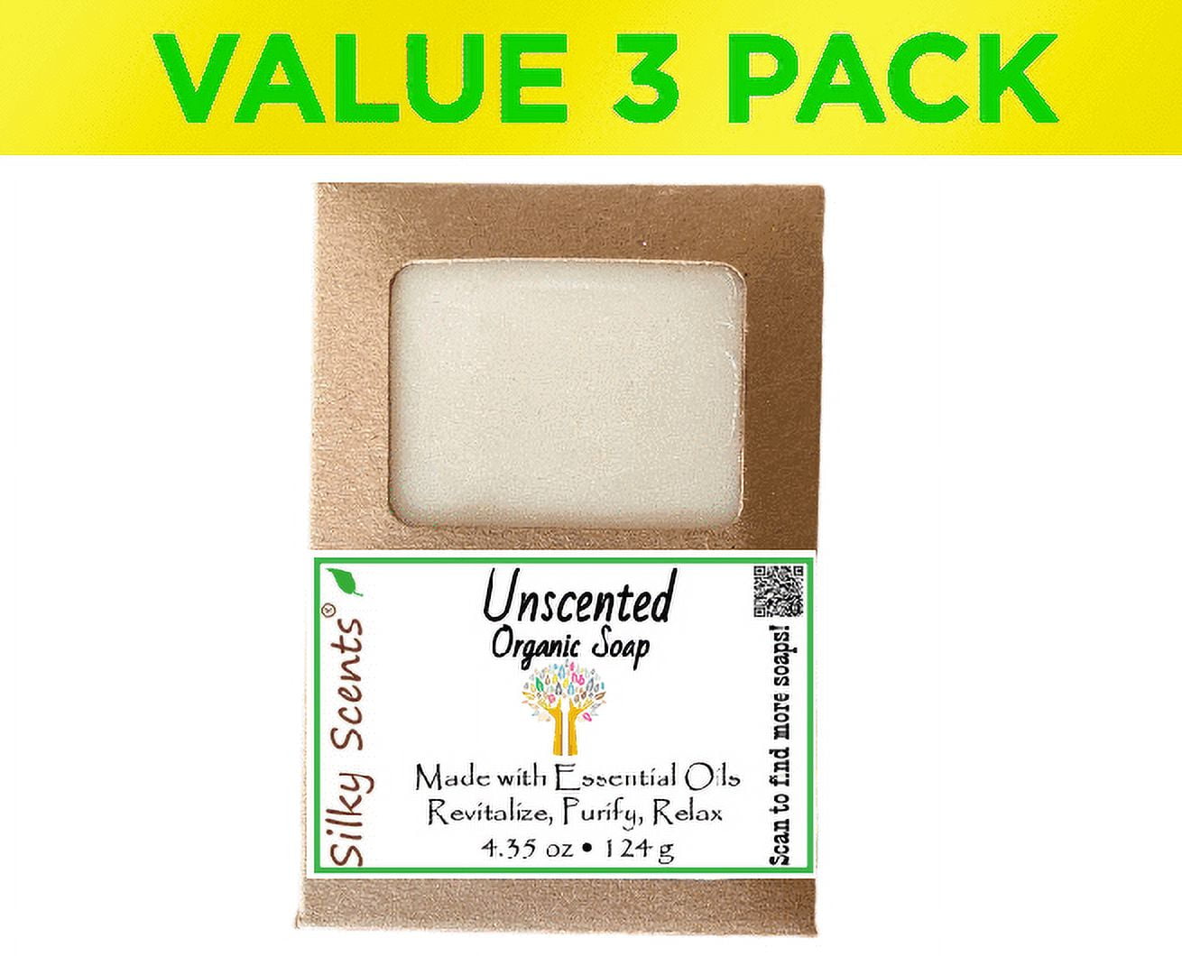 Silky Scents Unscented Soap Bars 100 All Natural and Organic