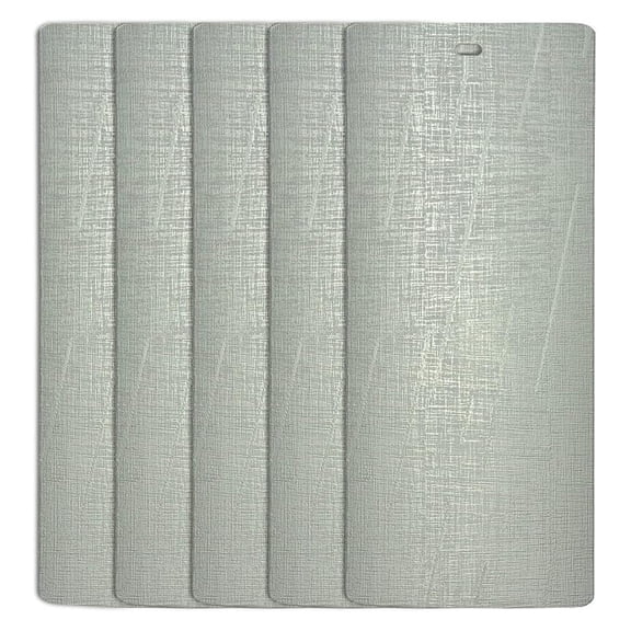 Silky Silver Vertical Blind Texture Slats Sliding Door 82.5 Qty 5 Pack