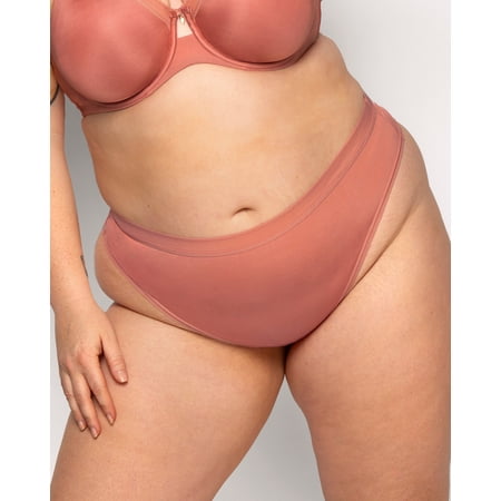Silky Smooth High Cut Thong - Desert Dawn