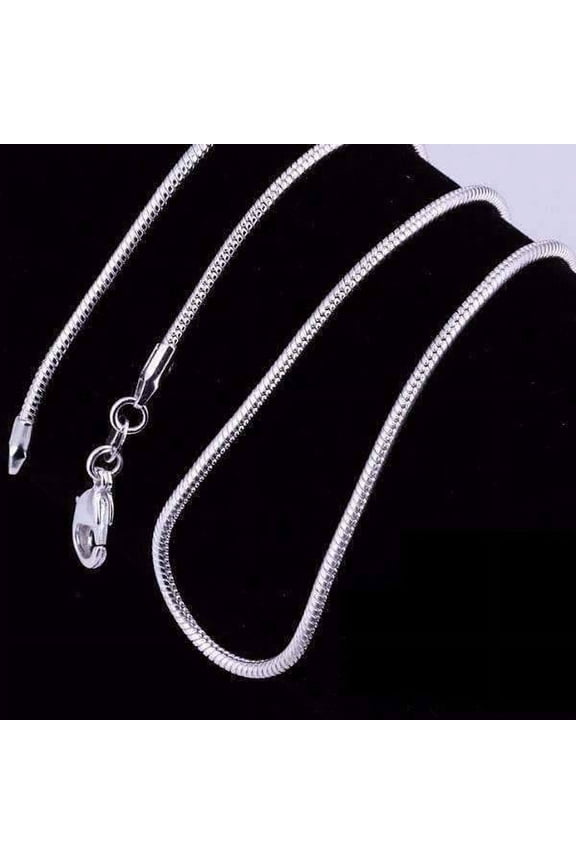 Silky Smooth Silver Snake 2mm Chain Necklace 18-24 inches for Women Everyday Wear