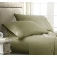thumbnail image 1 of Silky Soft 1500 Series 4-Piece Bed Sheet Set Checkered Square Pattern Wrinkle Free, 100% , King, Sage, 1 of 1