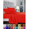 thumbnail image 1 of Silky-Soft 1800 Series-Wrinkle-Free 6-Piece Bed Sheet Set, Deep Pocket up to 16 inch - Twin/Twin XL Red, 1 of 5