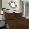 thumbnail image 1 of Elegant Comfort 3-Line Design 1500 Series Egyptian Quality Wrinkle and Fade Resistant 4-Piece Bed Sheet set, Deep Pocket, - Full, Chocolate Brown, 1 of 5