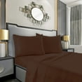 thumbnail image 1 of Silky-Soft 4-Piece Sheet Set, Queen - Chocolate Brown, 1 of 5