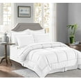 thumbnail image 1 of Silky Soft Bamboo Design Bed in a Bag 8 Piece Comforter Set King White, 1 of 3