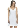 thumbnail image 1 of Silky Soft Chemise w/ Lace by Unique Moments (White, Medium), 1 of 2