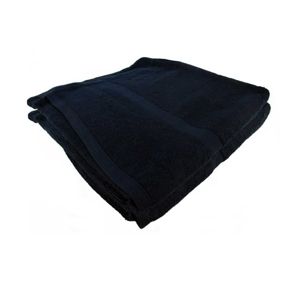 Silky Soft Hand Towel / Kitchen Towel - Extra Soft 100% Bamboo Rayon - 12" x 12" - Black - 2 pc