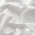 thumbnail image 1 of Silky-Soft PiccoCasa Cotton 300 Thread Count Egyptian Pillowcases Pillow Cases Covers White 1 Piece, 1 of 4