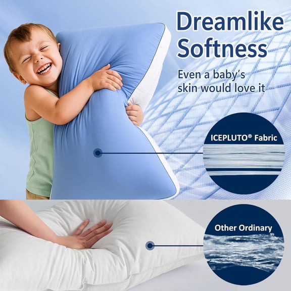 Silky Soft Pillows Queen Size Set of 2