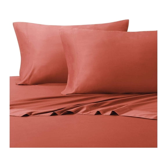 Silky-Soft Viscose from Bamboo-Cotton , King 4PC Bed Sheets Set, Coral