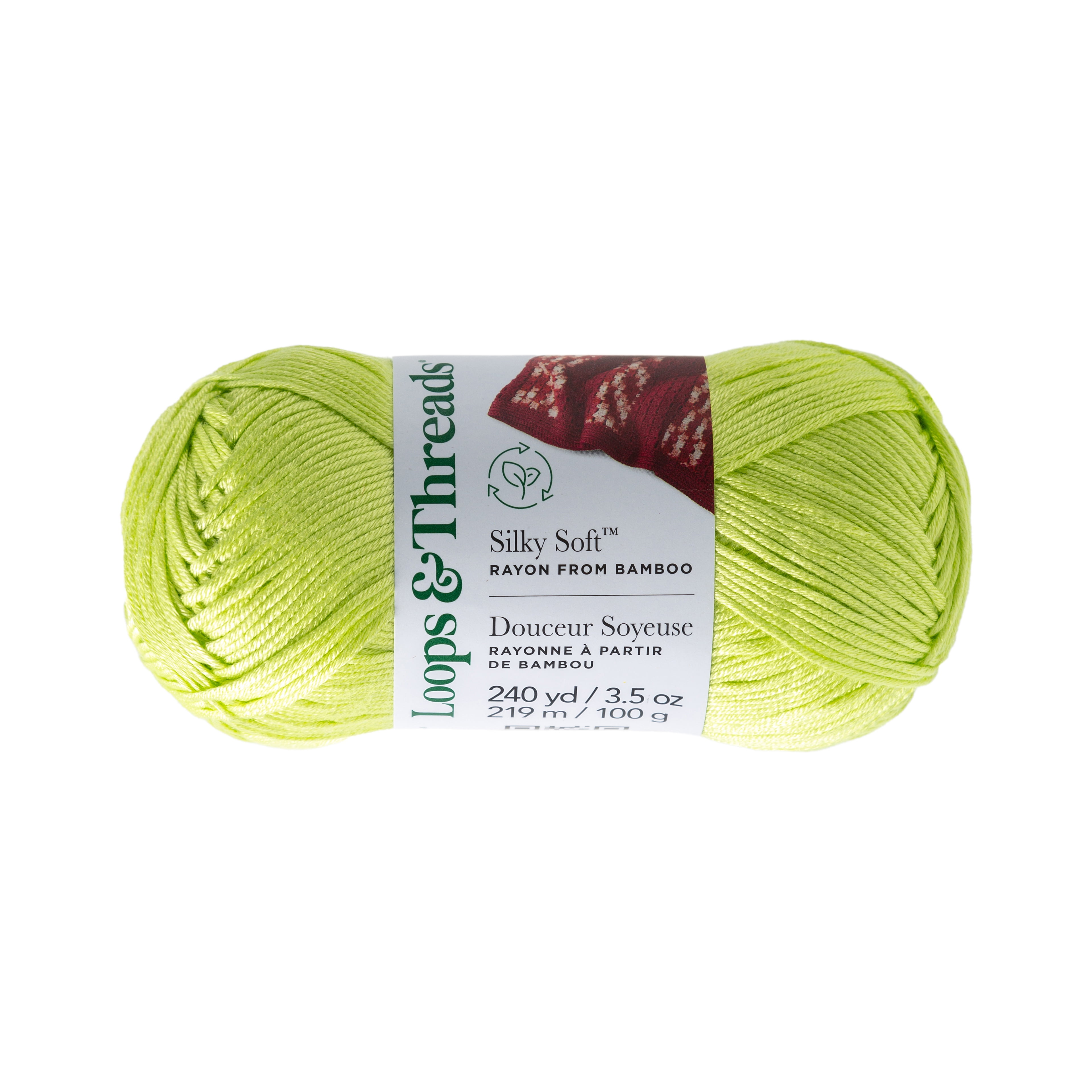 Silky Soft Yarn by Loops & Threads - Yarn for Knitting - Crochet