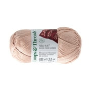 Silky Soft Yarn by Loops & Threads - Yarn for Knitting - Crochet - Weaving - and Arts & Crafts - Pink - Bamboo - 3.5 oz