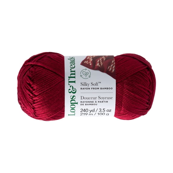 Silky Soft Yarn by Loops & Threads - Yarn for Knitting - Crochet ...