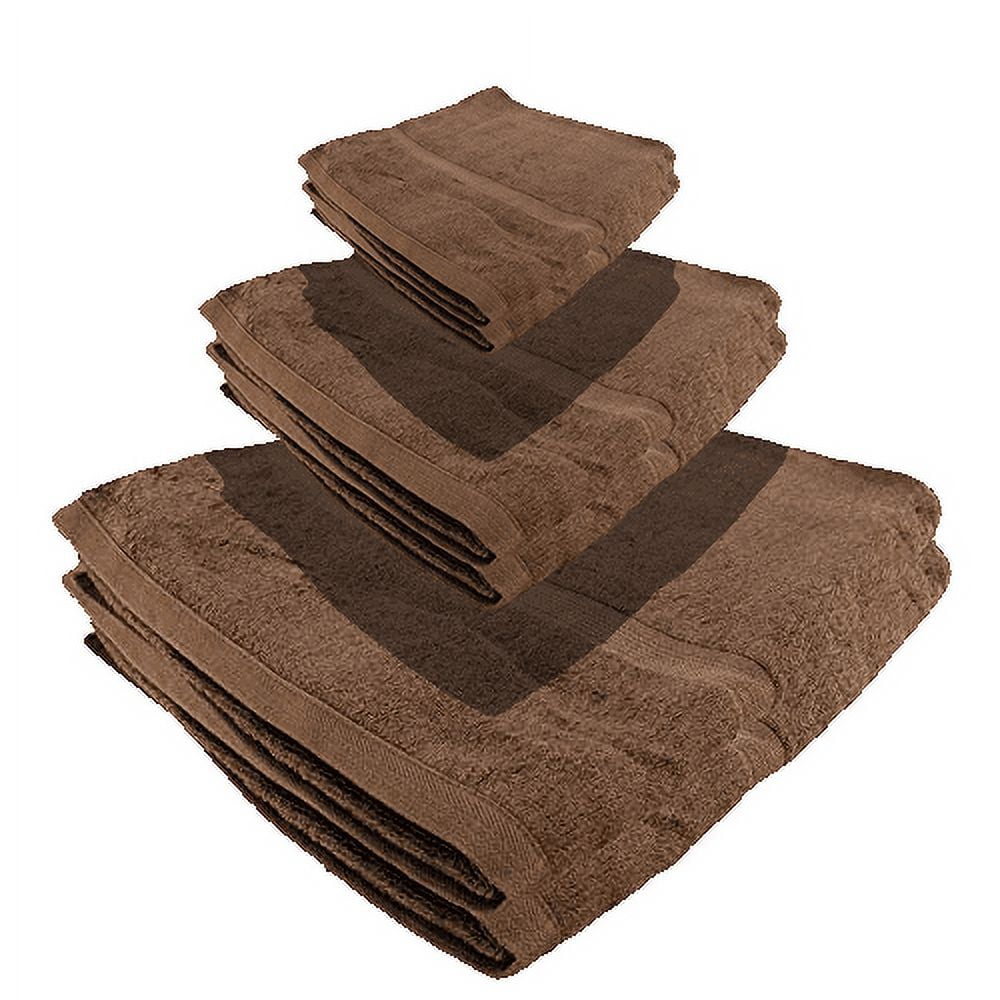 4 Piece Bath Towel Set, Rayon From Bamboo And Cotton, Plush And