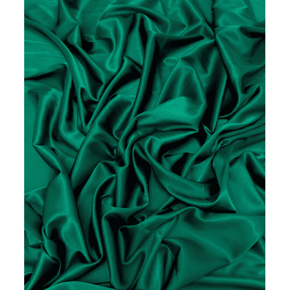 Silky Stretch Satin Fabric by Yard 60" Inch Wide - Charmeuse Satin Fabric for Gowns, Weddings Decor, Table Sheets, DIY Crafts, Sewing (Hunter Green, 1 Yard)