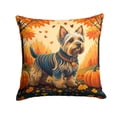 thumbnail image 1 of Silky Terrier Fall Fabric Decorative Pillow 14 in x 14 in, 1 of 3