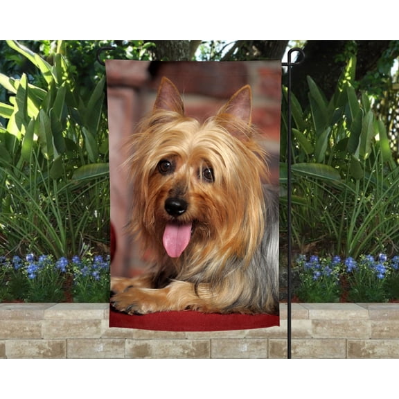 Silky Terrier Garden Flag