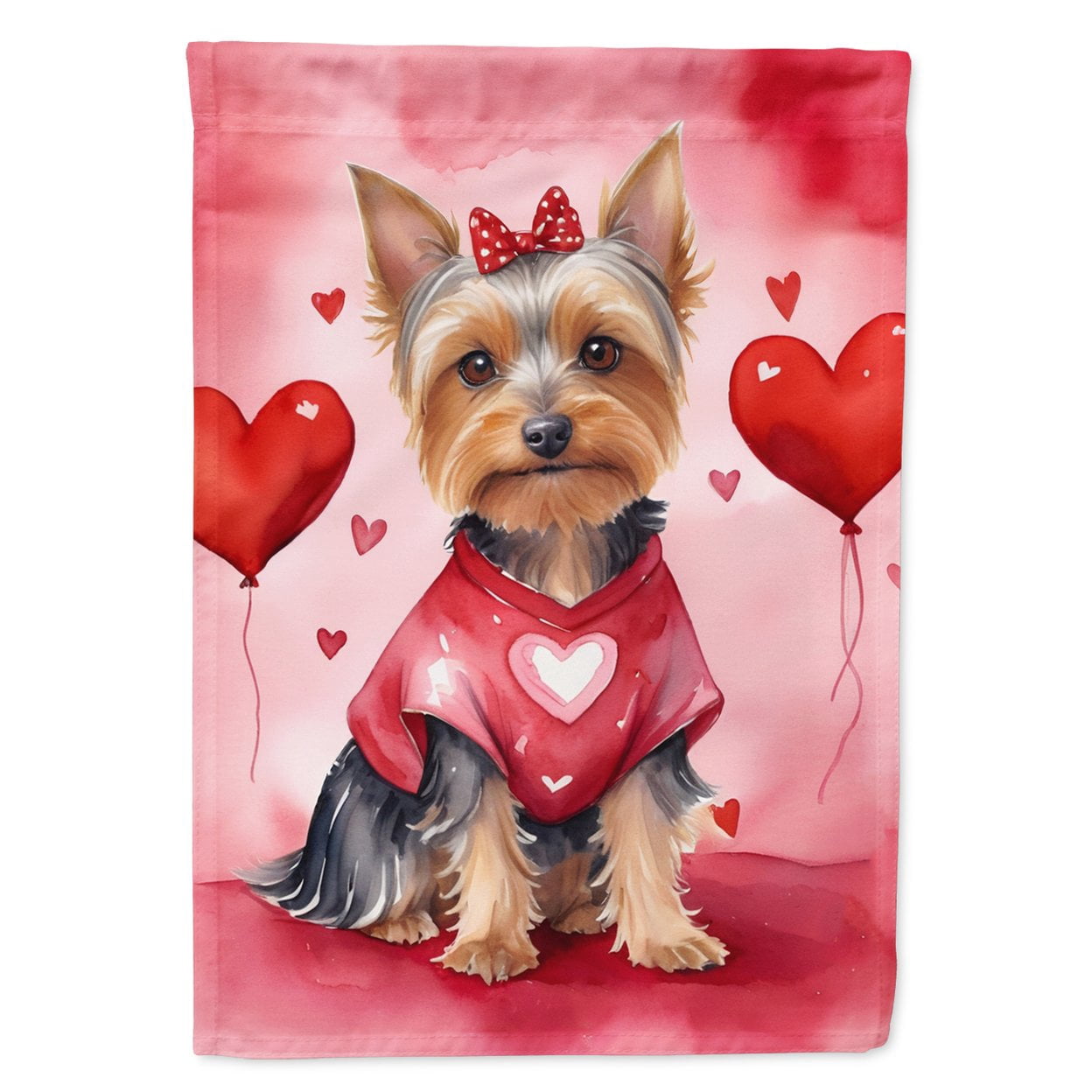 Silky Terrier My Valentine Garden Flag 11.25 in x 15.5 in