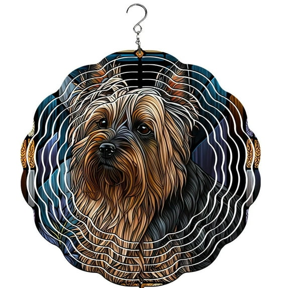 Silky Terrier Wind Spinner, Garden Décor, Yard Décor, Porch Decor
