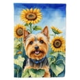 thumbnail image 1 of Silky Terrier in Sunflowers Garden Flag 11.25 in x 15.5 in, 1 of 5