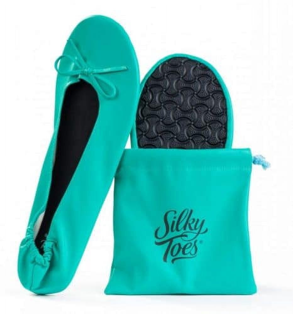 Silky Toes Women's Foldable Flat Shoes Portable Travel Ballet Flat Roll